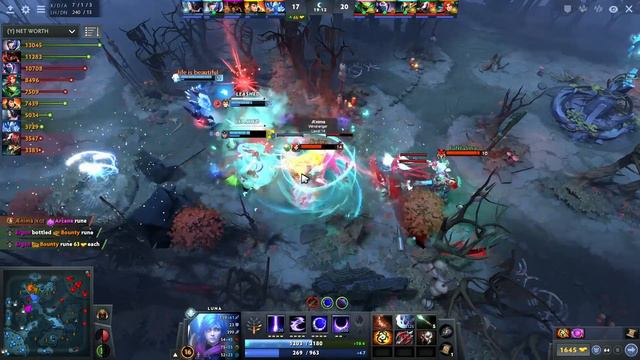 Miracle as LUNA 100% winrate. 7.29d DOTA 2 смотреть онлайн