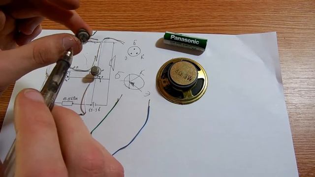 Моя первая схема, для начинающих, как научиться паять. смотреть онлайн