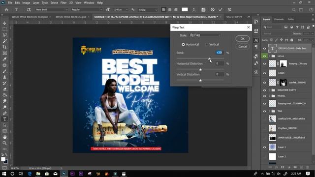 How to Design a simple club flyer in photoshop смотреть онлайн
