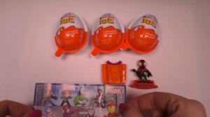 Kinder Joy Киндер Джой Для Детей Открываем Яйцо с Сюрпризом Герои Марвел