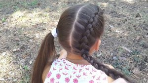 Голландская коса (Французская обратная) + Объемная // Dutch braid + voluminous