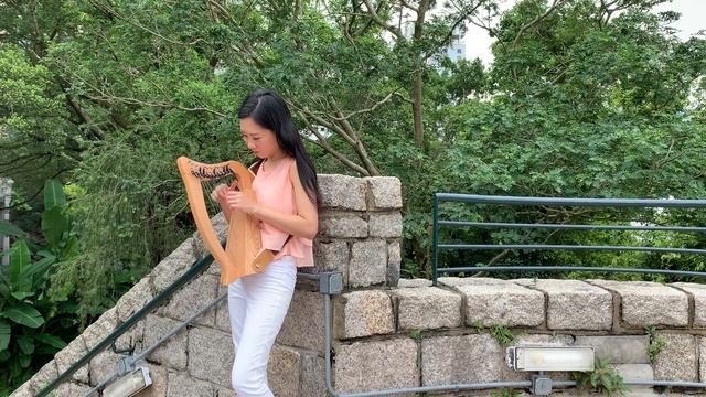 While Bagpipes Play from the Peasant Cantata, by J S Bach, 12 String Harp, 12 弦豎琴, Harp Solo смотреть онлайн
