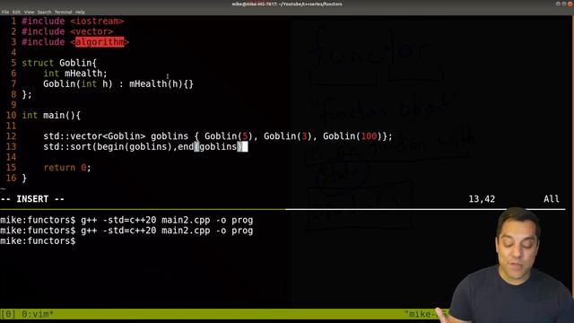 Functors() - Function objects - functions with state | Modern Cpp Series смотреть онлайн
