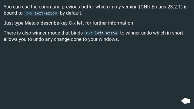 How to jump back to the last position of the cursor in emacs? смотреть онлайн