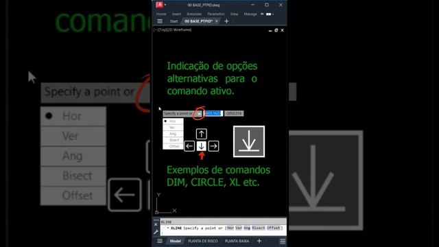 #Autocadeando - Atalho seta para baixo - #AutoCAD смотреть онлайн
