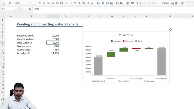 How to change the colors of all the bars in MS Excel waterfall chart? | Use arrows instead of bars смотреть онлайн