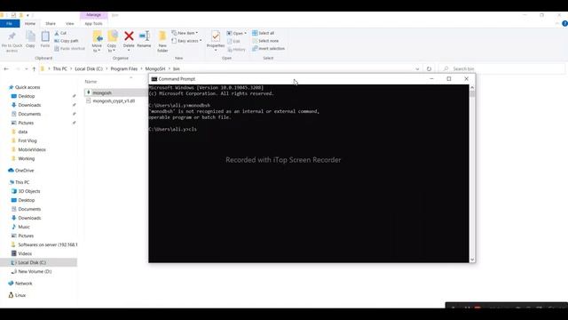 MongoDB shell connectivity || MongoDB error fix смотреть онлайн
