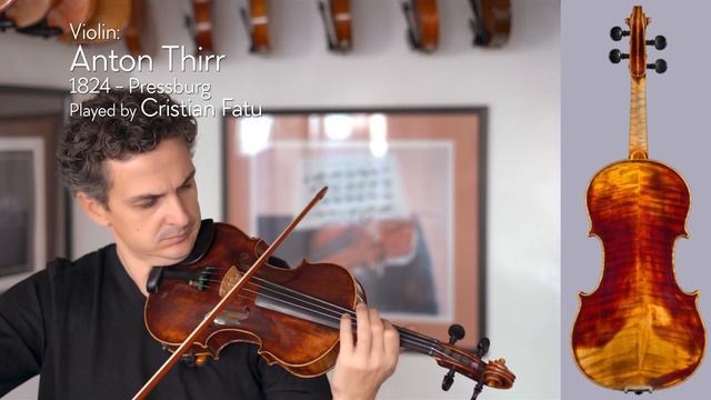 Anton Thirr 1824 Violin / Cristian Fatu / At The Metzler Violin Shop
