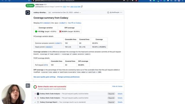 Codacy update: Coverage summary on GitHub смотреть онлайн