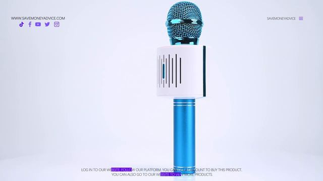 karaoke Microphone Blue Color -KUJIRA смотреть онлайн