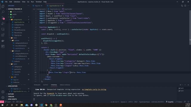 11. Navigasyon ve Logout - React ile Harcama Takip Uygulaması смотреть онлайн