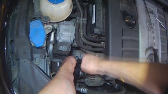 VW B6: Passat 2.0T Serpentine Belt replacement смотреть онлайн