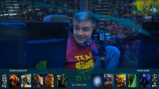 TI7 ALL STAR MATCH - TEAM RADIANT VS DIRE DOTA 2 смотреть онлайн