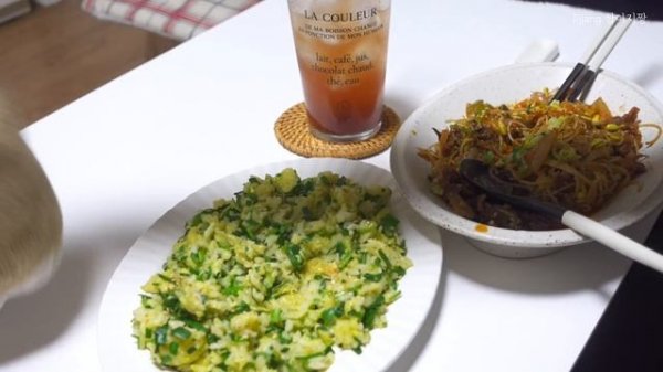 ENG) 남자 요리브이로그, 먹방으로 월요병 치유 가능할까.. 정도의 브이로그, 족발요리, 마늘족발, 족발볶음, 부추비빔밥, 야식지존, 초코스콘, 홈베이킹, 팽이버섯조림, 말차쿠