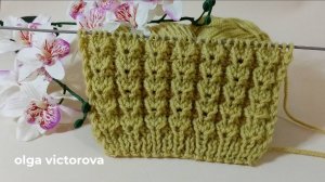 287 РЕЛЬЕФНЫЙ УЗОР СПИЦАМИ Вязание Узоры спицами