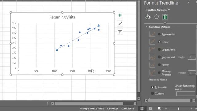 How to do simple linear regression in Excel and interpret the results смотреть онлайн
