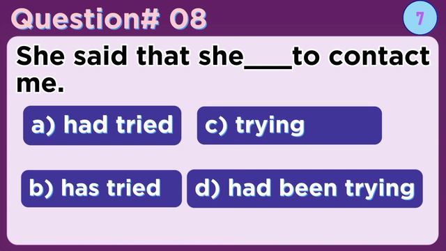 Past(indefinite, continuous, perfect, perfect continuous)Tense Quiz |English Grammer tests смотреть онлайн