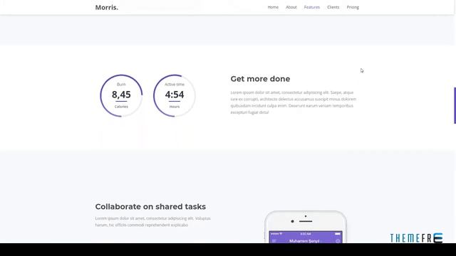 Morris - App & Product Landing Page | Free Template Juro смотреть онлайн