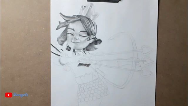 MEJOR FORMA DE DIBUJAR ALA PRINCESA DE CLASH ROYAL смотреть онлайн
