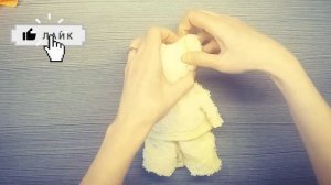 Оригинальный ПОДАРОК / Как сделать Мишку из полотенца / Мишка из полотенца пошагово