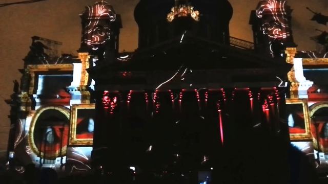 Фестиваль света. Световое шоу на Исаакиевской площади Санкт-Петербург Исаакиевский собор 5 ноября смотреть онлайн