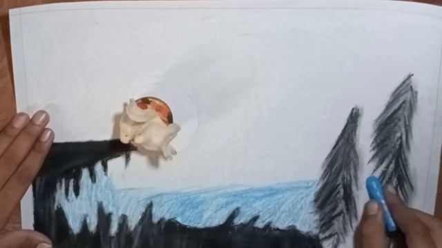 "Celestial Sketching: Capturing the Moonlit Magic on a Mountain Peak ?️?" смотреть онлайн