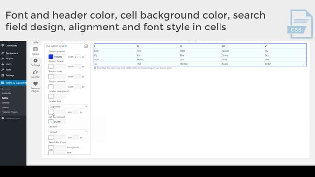 How to set the custom style and design of the Data table смотреть онлайн