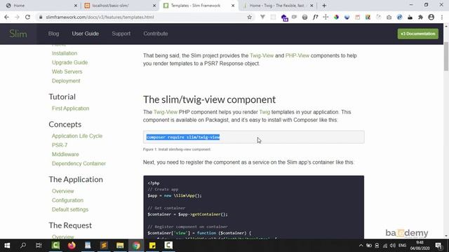 Belajar Slim - #11 Install Template Twig смотреть онлайн