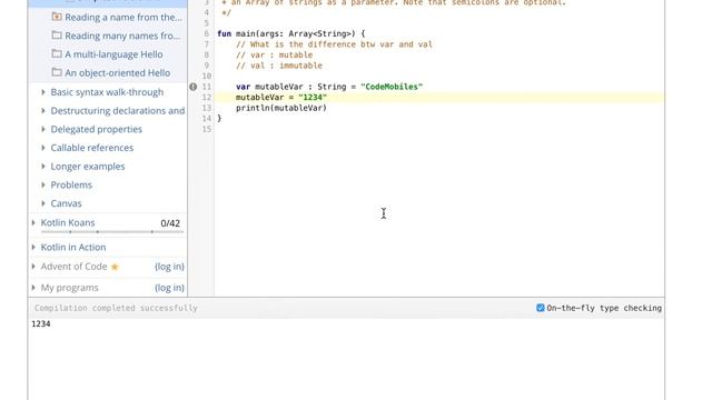 Kotlin Programming : ตอนที่ 5# (ตัวแปร var กับ val หรือการประกาศตัวแปร const, final ในภาษาอื่น) смотреть онлайн