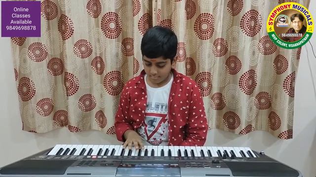 Akhilandeswari Chamundeswari song 🎶 cover on keyboard 🎹 by NVSK Satwik смотреть онлайн
