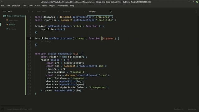 Drag And Drop Image Upload | HTML CSS Javascript смотреть онлайн