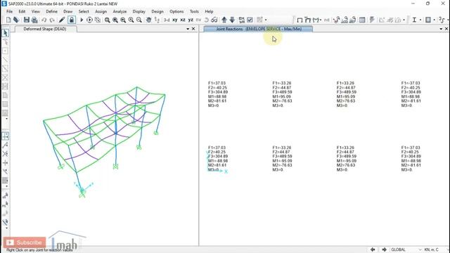 SAP2000 : ANALISIS DAN DESAIN PONDASI TELAPAK + EXCEL смотреть онлайн