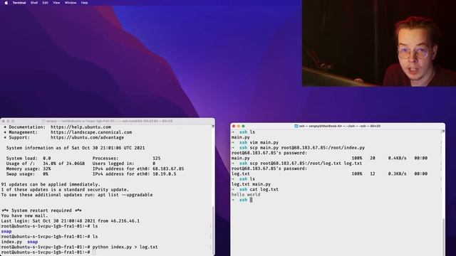 Передача файлов на Linux сервер | SSH, SCP, SFTP смотреть онлайн