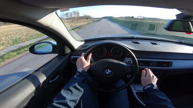 BMW E90 320i Manual (150 HP) POV Test Drive | 0-100, Acceleration, Sound смотреть онлайн