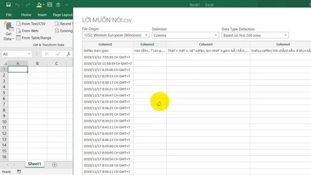 Cách sửa lỗi Tiếng Việt khi mở file CSV trong Excel смотреть онлайн