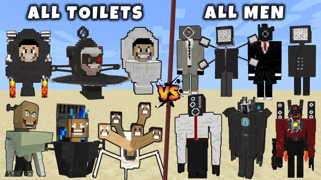 СКИБИДИ ТУАЛЕТЫ ПРОТИВ КАМЕРА МЭНОВ МАЙНКРАФТ смотреть онлайн