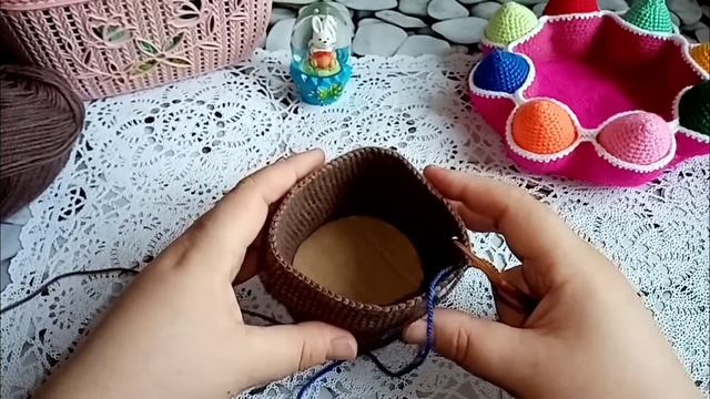 Пасхальный кулич крючком//Пасхальный декор крючком //Часть 3