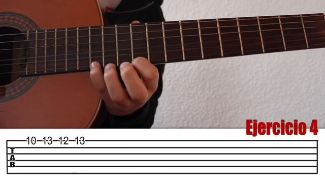 Ejercicio para ejercitar la apertura de los dedos y ganar flexibilidad en guitarra. Curso Punteo 20 смотреть онлайн