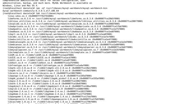 Unix & Linux: mysql-workbench error while loading shared libraries (libzip.so.2) смотреть онлайн