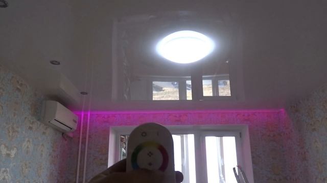 Ниша под карниз для штор с LED лентой смотреть онлайн