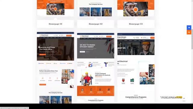 Electman- Electricity Services WordPress Theme engineering repair Easy Create Website смотреть онлайн