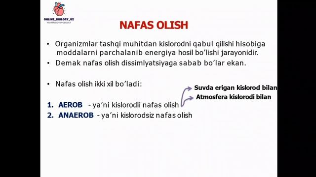 1-DARS. 5-SINF BIOLOGIYA