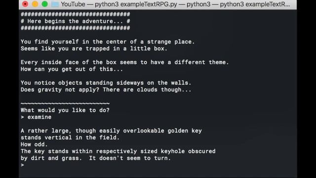Python Text RPG (Part 7) - Example Game + File (.py) смотреть онлайн