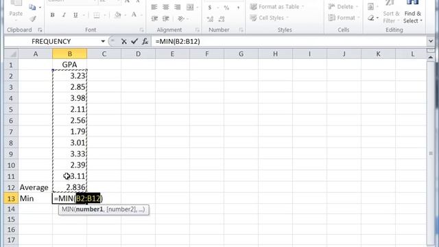 Excel Statistics - Average (Mean), Minimum, and Maximum in Excel (Sum Function) смотреть онлайн