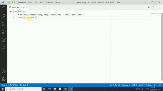 Print emoji || Python Tutorial 9 смотреть онлайн