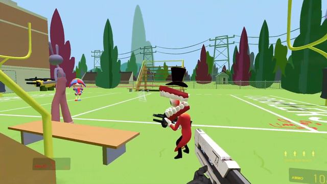 Pomni Love Story in American School! Amazing Digital Circus in Garry's Mod! смотреть онлайн