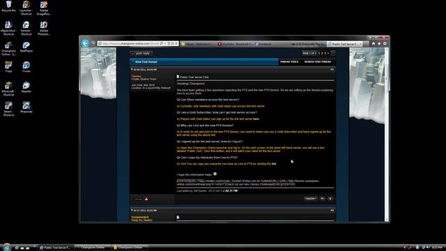 [Champions-Online] How to join the Test Server смотреть онлайн