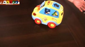 Развивающая игрушка логика Автошка желтая 1