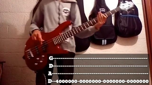 Three Days Grace - I Hate Everything About You (Bass Cover With Live Tabs) смотреть онлайн