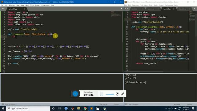K-Nearest Neighbor Algorithm With Python Implementation смотреть онлайн